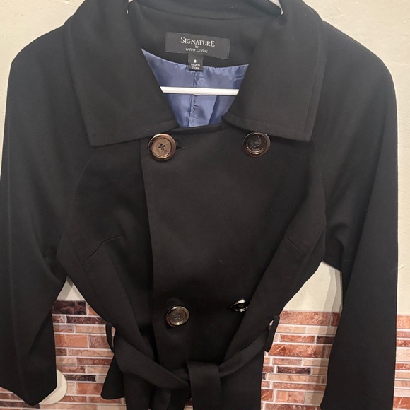 Signature Jackets & Blazers - Signature Women's Elegant Black Trench Coat